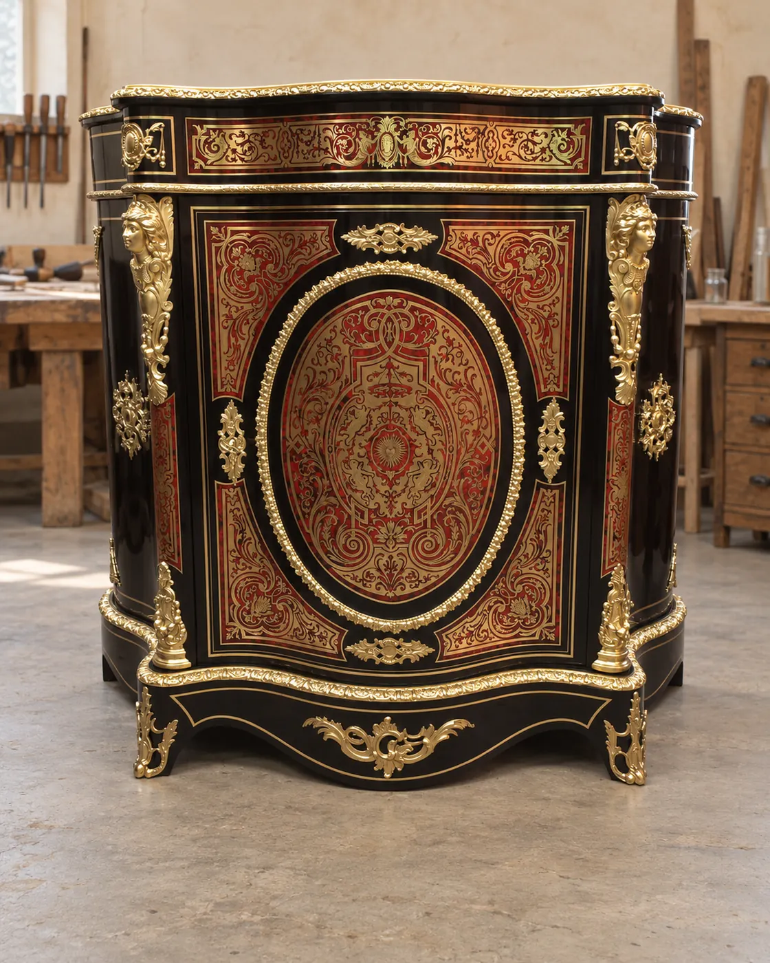 Boulle marquetry cabinet